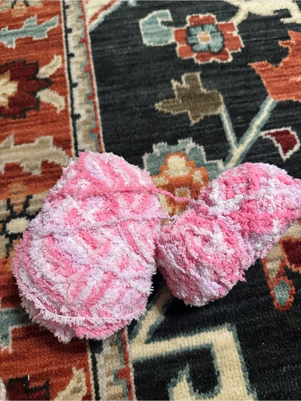 Soft Pink Chenille Decorative Yarn Bundle - Home Accents